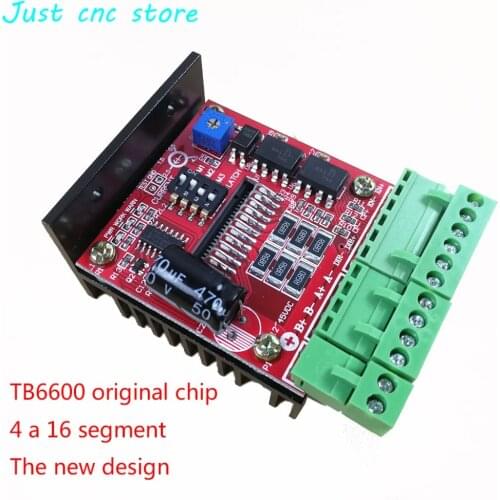 Two phase stepper motor driver 4A 16 subdivision TB6600 original chip dc pwm speed controller