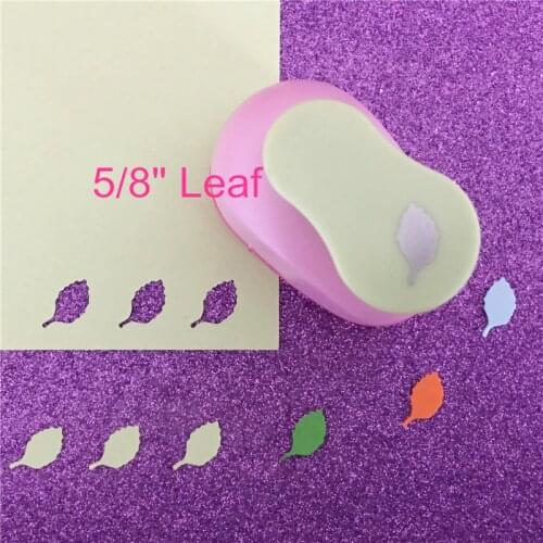 Leaf shape 5/8"(1.6cm) paper EVA foam hole punches greeting card handmade foliage craft punch cortador de papel de scrapbooking