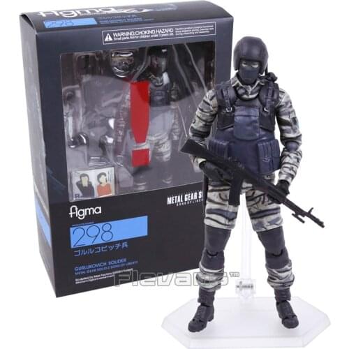 Metal Gear Solid 2 Sons of Liberty Figma 298 Gurlukovich Figma 243 Snake PVC Action Figure Collectible Model Toy
