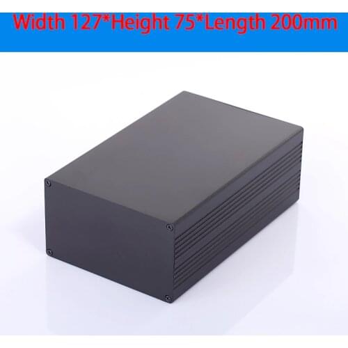 KYYSLB 127*75*200mm Electronic Component Power Amplifier Chassis PCB Instrument Instrument Aluminum Profile Case Shell