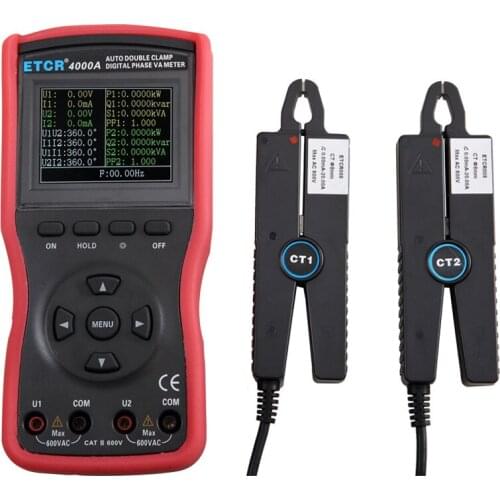 ETCR4000A Intelligent Double Clamp Digital Phase Voltage Ampere Meter Digital Only
