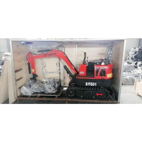 SYNBON Crawler Mini Digger 1.0 Ton Mini Excavator For Garden With CE