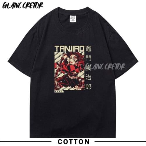Kimetsu no Yaiba Anime Manga T-shirt Graphic Tee Tops Men Harajuku Cartoon T Shirt Men Unisex New Fashion Tshirt