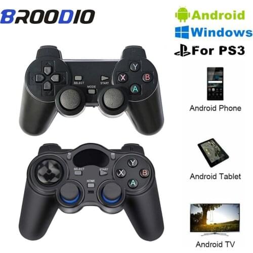 Android 2.4G Controller Gamepad For PS3/Smart Phone Tablet PC Smart TV Box Android Wireless Joystick With Micro Type-C Converter