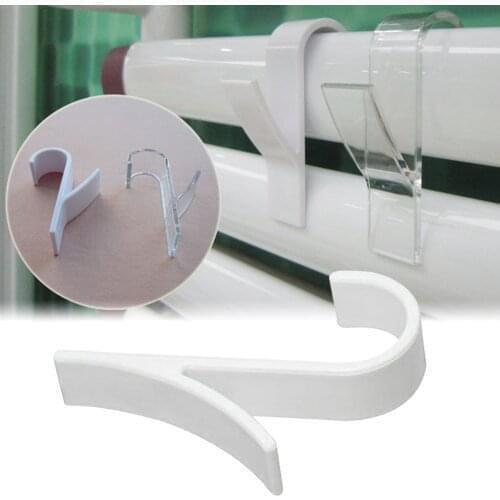 Kitchen Bathroom Hanger Clips Storage Racks White Clear Hanger Heated Towel Radiator Rail Clothes Scarf Hanger Hooks Holder