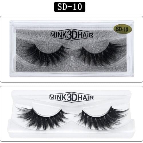 Xinleyong Mink Hair False Eyelashes Natural/Thick Long Eye Lashes Wispy Makeup Beauty Extension False Eyelashes