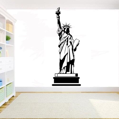 Statue Of Liberty Wall Sticker New York Landmark Building wall decal Home Decor for Living Room Removable vinyl decal Mural 3959