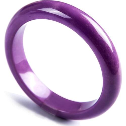 Genuine Natural Purple Phosphosiderite Gems Crystal Natural Stone Fashion Woman Lady Bangle Inner Diameter 59mm