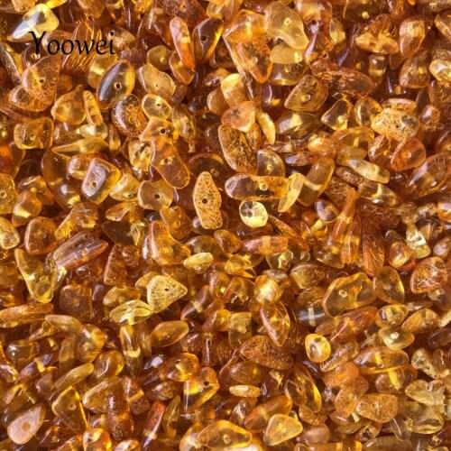 Yoowei 10g Irregular Natural Amber Loose Beads diy Jewellery Baltic Original Amber Supplier Chips Beads for Jewelry Seller