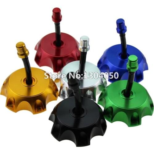 New 49MM Billet CNC Aluminium Gas Fuel Petrol Tank Cap Breather SSR SDG ROKETA Pit Dirt Bikes ATV Quad free shipping