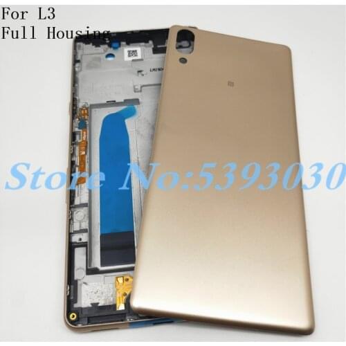 Original Full Housing For Sony Xperia L3 I3312 I4312 I4332 I3322 Middle Frame Bezel Plate Chassis Housing + Battery Cover