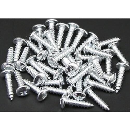 30pcs for Motorcycle electric car plastic parts U-card self-tapping screws fixed iron enclosure card standard