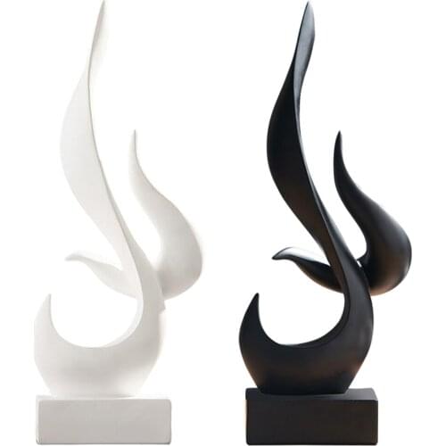 Resin Abstract Sculpture Figurine Hotel Bookshelf Statues Decor Decorations