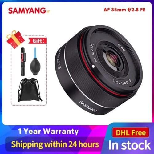 Samyang SYIO35AF-E 35mm f/2.8 Ultra Compact Wide Angle Lens for Sony E Mount Full Frame, Black
