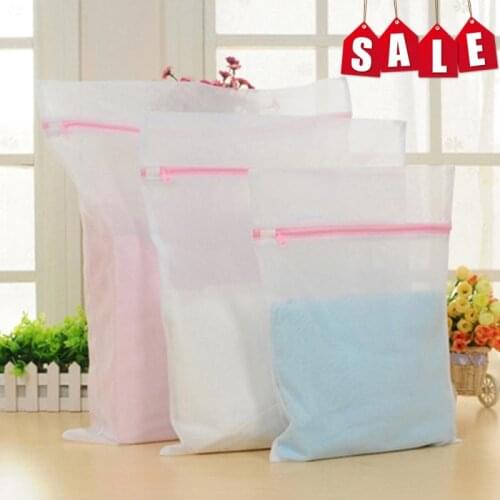 Zipper Mesh Wash Bags Household Washing Machine Bag For Laundry Underwear Bra Socks Dirty Clothes Organizer Laundry Basket Home