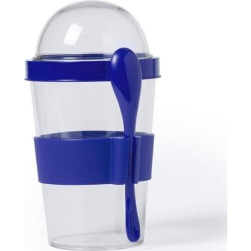 Glass with Lid and Spoon (420 ml) 145572
