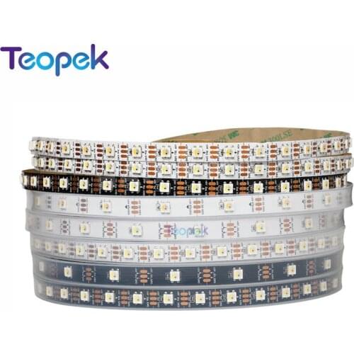 1m/5m SK6812 RGBW LED Strip 4 in 1 chip 30/60/144 leds/pixles/m;individual addressable led tape IP30/IP65/IP67 DC5V