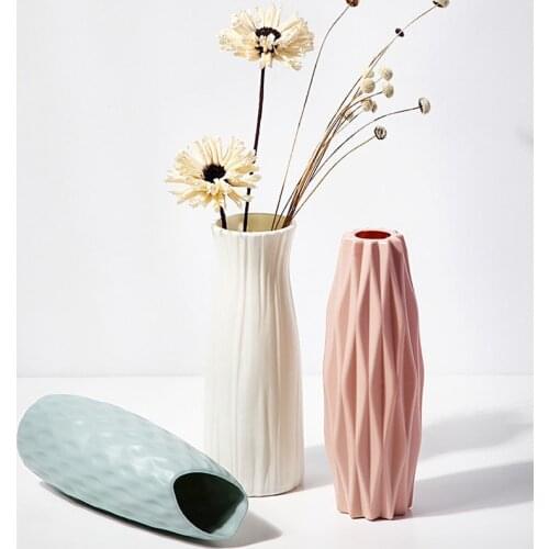 Modern Flower Vase Home Flower Arrangement Living Room Origami Plastic Nordic Style Home Decoration Ornament Home Decor Hot Sale