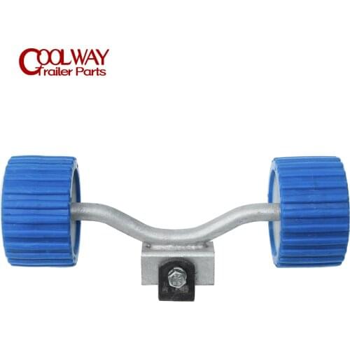 Boat Trailer Wobble Rollers 4 Inch Blue Ribbed 18mm Bore Soft Accessories Parts