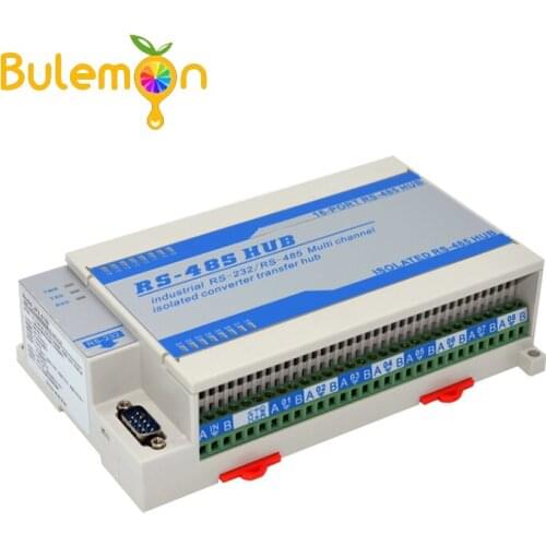 Lightning Protection Isolated Bidirectional 16 Way 16 Port RS485 Hub Sharing Device Splitter
