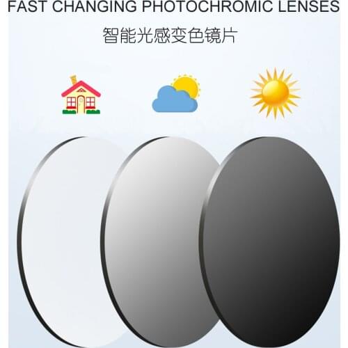 1.56 1.61 1.67 Prescription CR-39 Resin Aspheric Glasses Spectacles Photochromic Lenses Myopia Sunglasses Optical Vision Lens