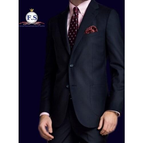 Made to measure super 130s pure wool 2pc formal occassion mens suits half canvassed