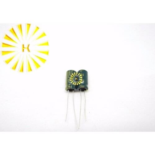 500pcs X 100% New 1000UF 10V 8X14 LOW ESR Aluminum Electrolytic Capacitor