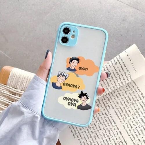 ZUIDID Japan Anime Haikyuu Oya Phone Case For iPhone 11 12 Pro 7 XS MAX X XR SE 20 8 6Plus Transparent Hard PC Cover Matte Shell