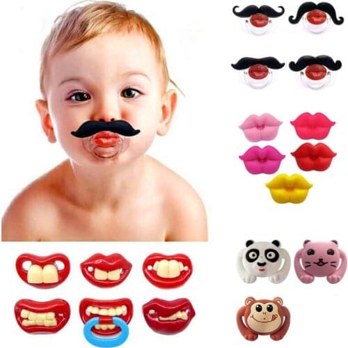 Baby Silicone контейнер для соски Funny Infant Soother Buck Toddler Nipple Teether Newborn Pacifier Clips Nipples Bottle Nozzle