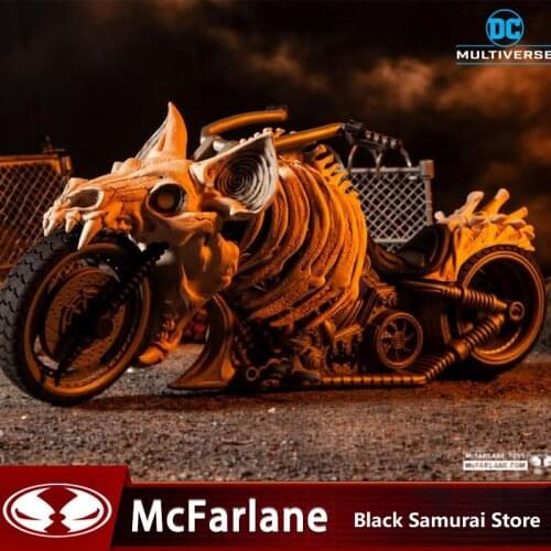 DC Comics McFarlane Batman Batcycle motorcycle Anime action figure 25cm Collectible figurines Model Halloween Gift Toys For Boys
