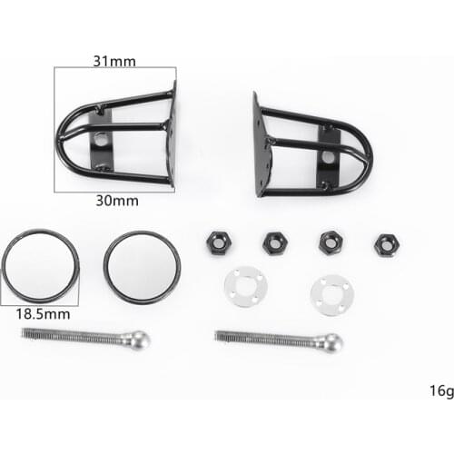 GPM AXIAL 90046 TRX4 model car with high-gloss stainless steel mirror movable metal modified rearview mirror