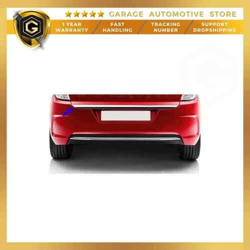 For Citroen C4 HB Abs Chrome Tailgate Bottom Trunk Lid Cover 2010-2017