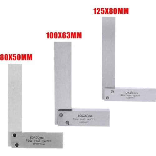 New Machinist Square Rulers 90 Degree Right Angle Ruler Engineer Precision Ground Hardened Steel Angle Ruler Measure Tools
