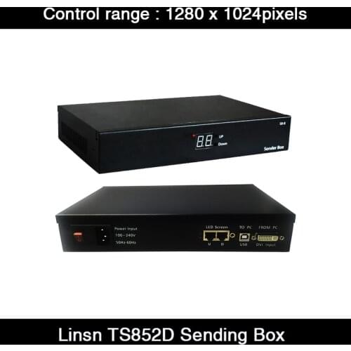 Linsn Synchronous Sending Box One Pack One Sending Card TS852D Full Color LED Display Control Panel External Sending Box