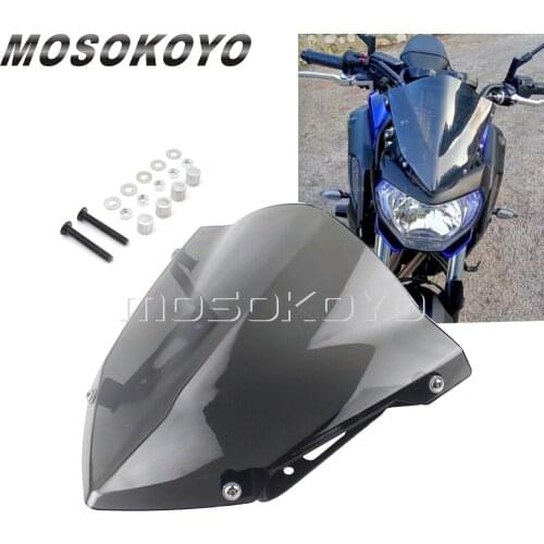 Motorcycle Front Fairing Windshield For Yamaha FZ-07 MT-07 FZ07 MT07 2018 2019 2020 Smoke Windscreen Protection Cover
