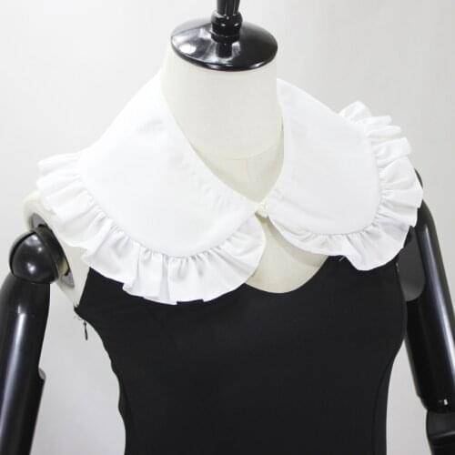 False collar cotton white collar fold Peter Pan false collar cape decorative collar wide collar