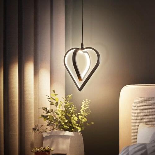 Love bedside lamp warm and romantic bedroom chandelier restaurant lamp designer creative modern minimalist bar small chandelier