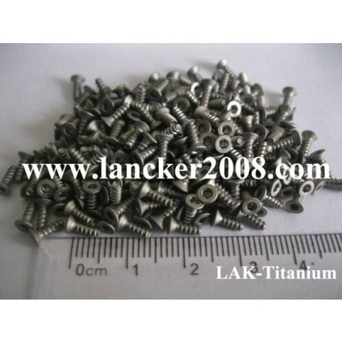 M2x6 Gr2 Hexagon socket countersunk/ head titanium self-tapping screw