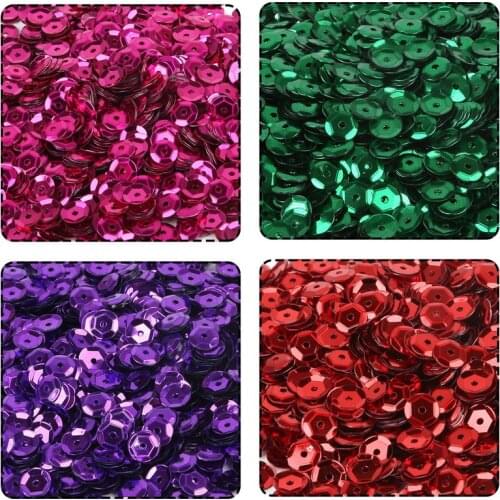 6mm 60g/lot(approx 3600pcs) Metallic Cup Sequin for Home & Wedding Decoration Craft Making Confetti Sequins