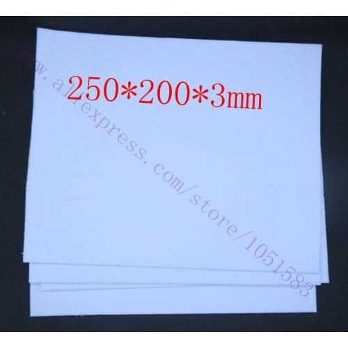 4pcs/lot 250*200*3mm 3mm thickness 3D Printer Heating Bed Block Insulation Cotton For 3D Printer