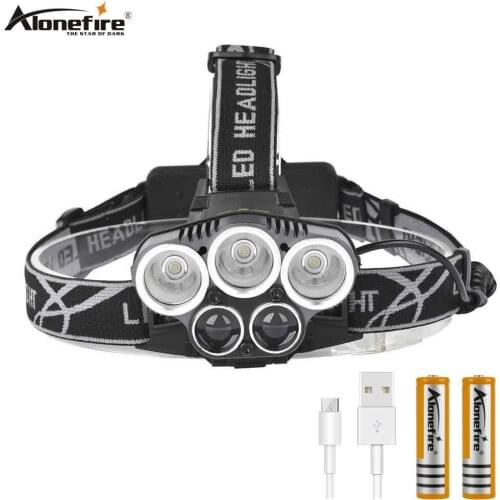 AloneFire HP26 8000LM 5mode xml-t6 led Rechargeable Headlight Outdoor Camping Hunting Fishing Head Lamp