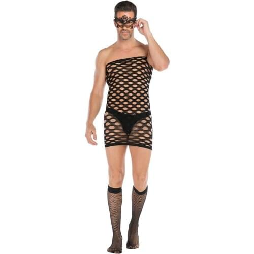 Plus size lingerie exotic apparel teddy bodysuit gay men lenceria costumes fetish suits mens pantyhose