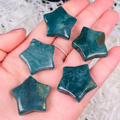New!!! Natural Ocean Jasper Star Gemstone Minerals Crystal Stone For Chakra Healing Decortion