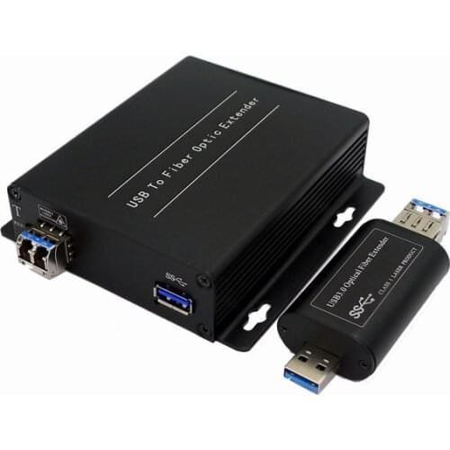 USB3.0 Optical Fiber Extender Industrial Touch Screen Optical Transceiver Transceiver Kinect to Optical Fiber Single Fiber Dual