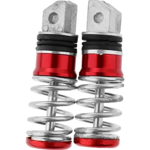 Pair Motorcycle Aluminum Rear Spring Footrest Pegs Pedal 105x30mm