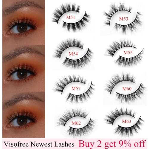 Visofree Eyelashes Natural False Eyelashes Fake Lashes Long Makeup 3D Mink Lashes Extension Eyelash Mink Eyelashes for Beauty