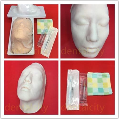 Silicone Head Skin Suture Plastic Surgery Teaching Model With Skeleton teaching demonstration model