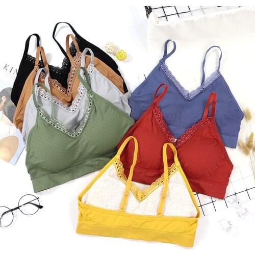 Sports Bras Women Jogging Gym Women Push Up Solid Sports Bra Cotton Girl Underwear Fitness Running Yoga Sport Tops