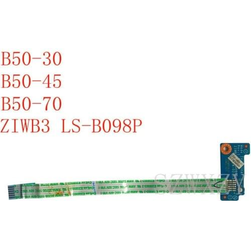 SZWXZY Original For Lenovo B50-30 B50-45 B50-70 Laptop Power Switch Button Board ZIWB3 LS-B098P 100% Working