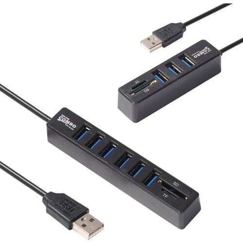 USB Hub 5/8 Port Expander Adapter USB 2.0 Hub Multi USB Splitter 2.0 Hab 3 Hub 3.0 Multiple USB3.0 USB-Hub Card Reader For PC